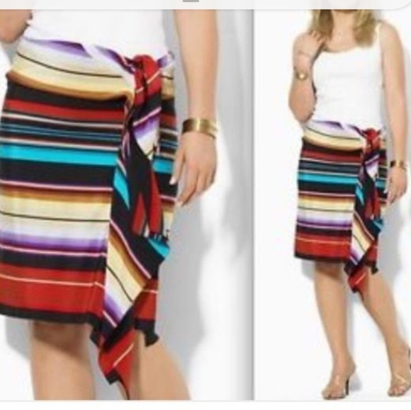 Lauren Ralph Lauren Dresses & Skirts - RALPH LAUREN ASYMMETRICAL FAUX WRAP SKIRT